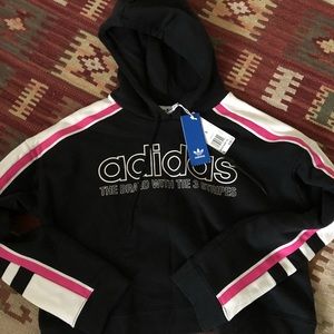 Cropped adidas hoodie